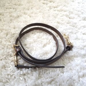 Coach Tan/Brown Leather Adjustable Replacement Crossbody Strap
